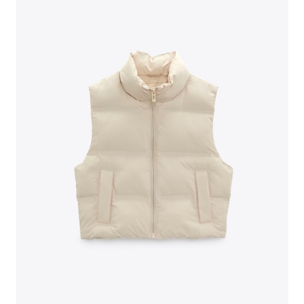 Zara short puffer vest